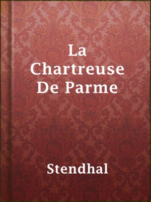 cover image of La Chartreuse De Parme